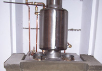 échangeur d‘eau chaude de cheminée en inox